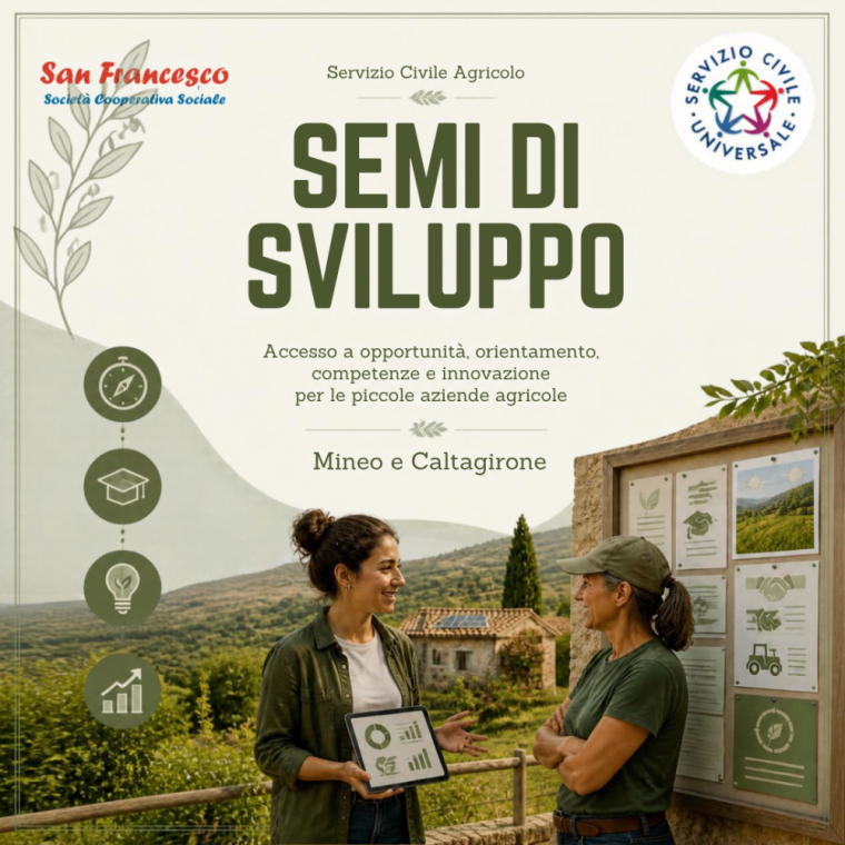 Semi di Sviluppo: opportunità, competenze e innovazione per le piccole aziende agricole - Scadenza 06/11/2026 ore 14:00